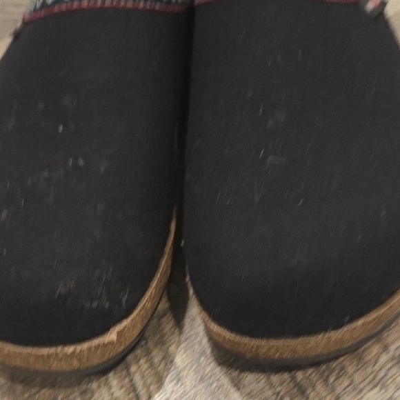 Haflinger Black Mules with Patterned Trim - Picture 10 of 16